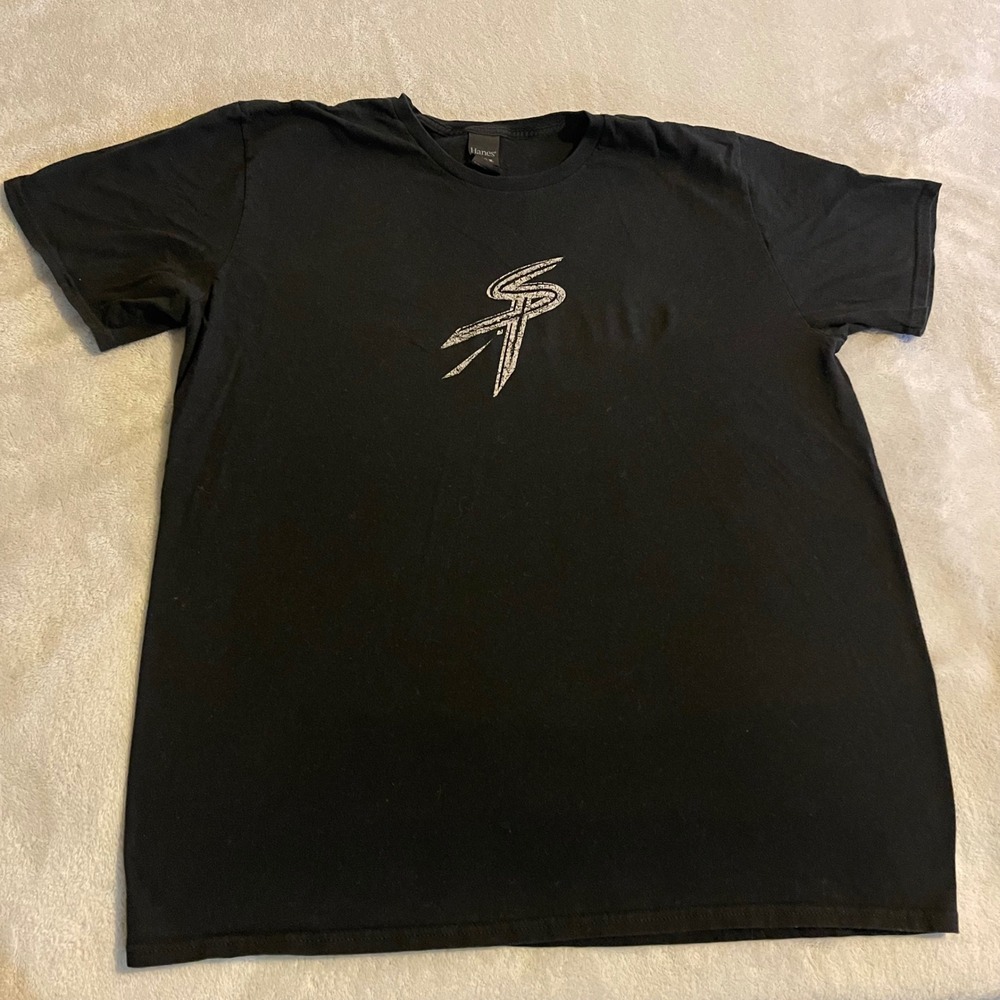 Vintage Hanes Nano T Shirt Mens XL Black Graphic Print Short Sleeve Cotton Tee